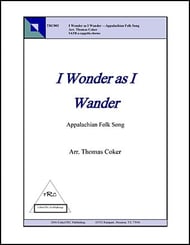 I Wonder As I Wander SATB choral sheet music cover Thumbnail